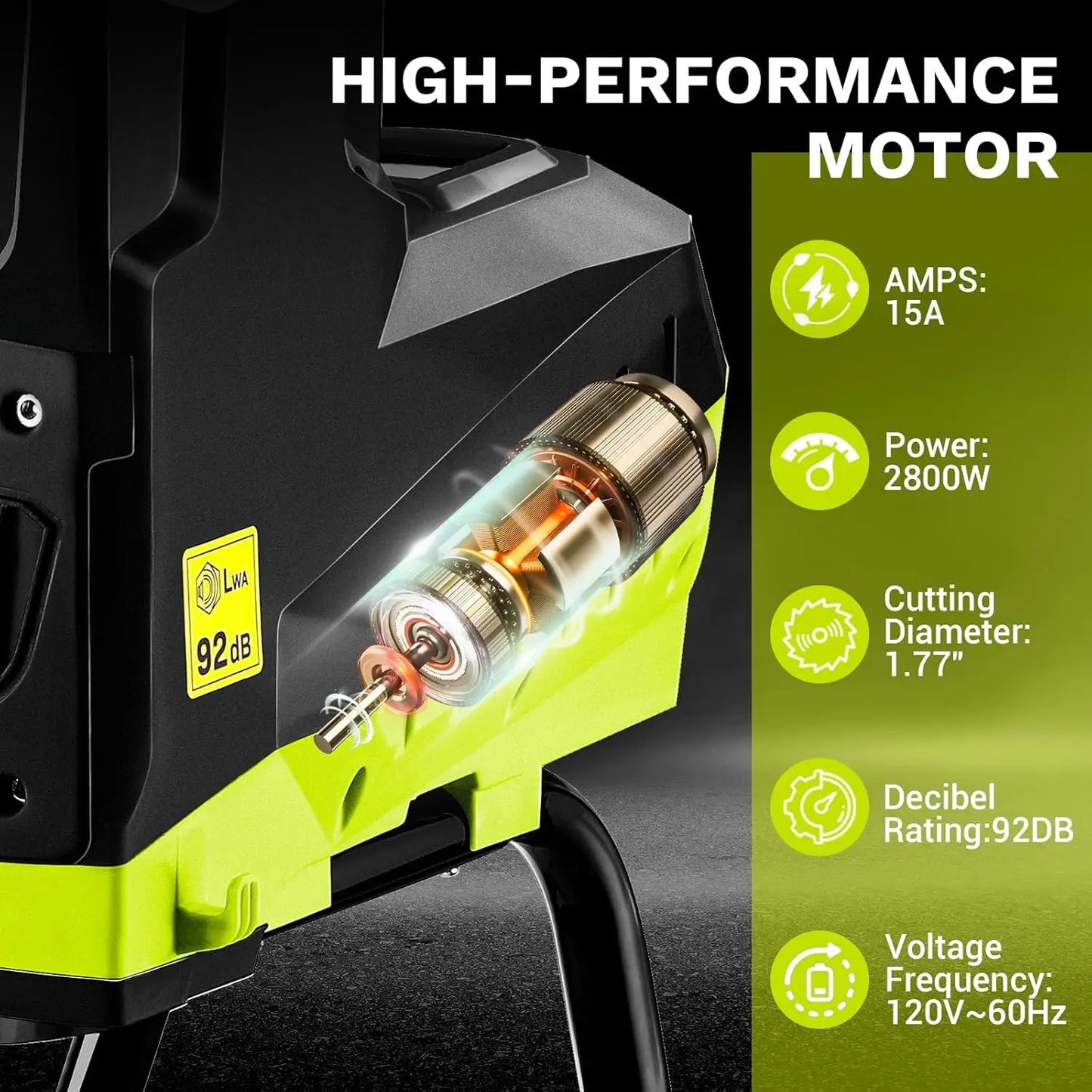 15Amp Electric Wood Chipper Shredder