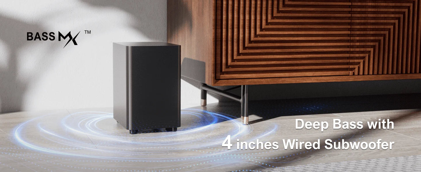 ULTIMEA 5.1 Virtual Surround Soundbar for Smart TV with APP Control