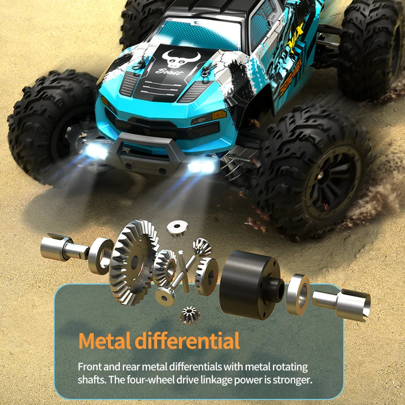 Brushless 4WD Off Road RC Car 80kmh With LED Lights
