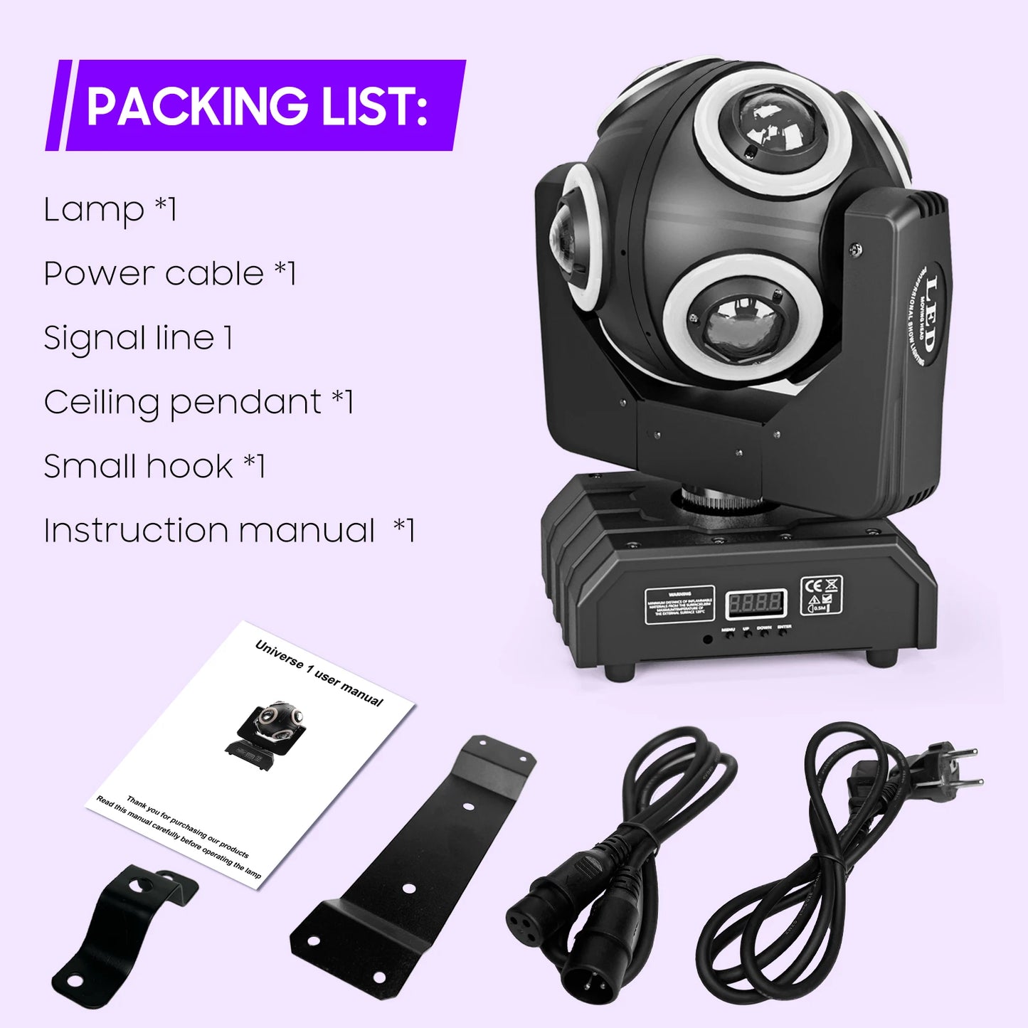 150W LED Beam Moving Head Light RGBW DJ Stage Laser