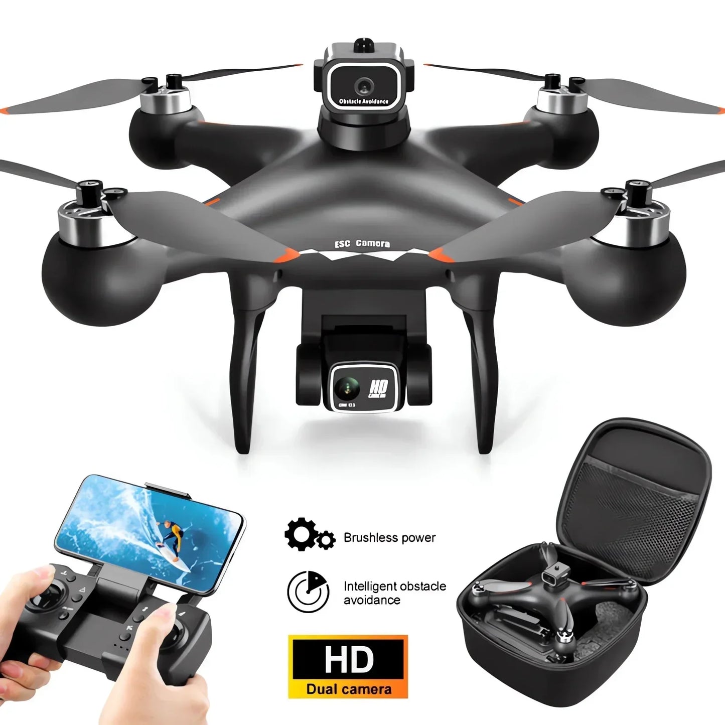 S116 MAX 8K Drone with 3 Batteries Dual Camera Optical Flow Obstacle Avoidance