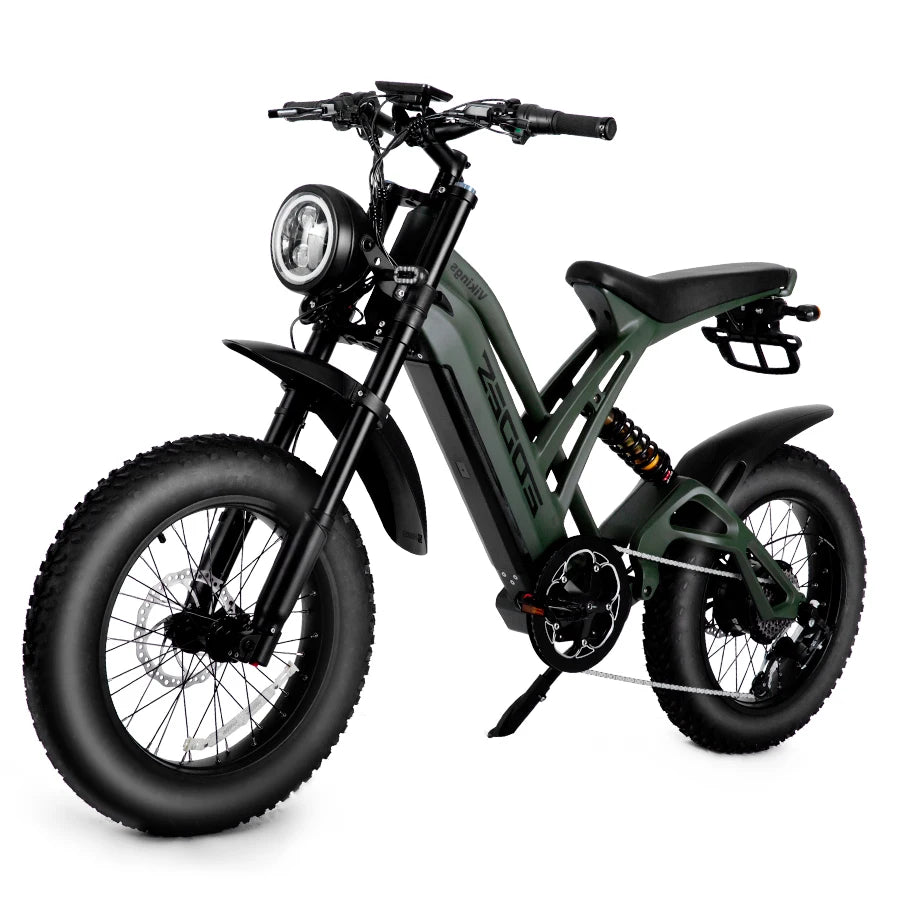 1000W Mountain Adult Electric Bicycle 48V 20AH Motorcycle Style 20 Inch Dual Oil Disc Off Road Ebike