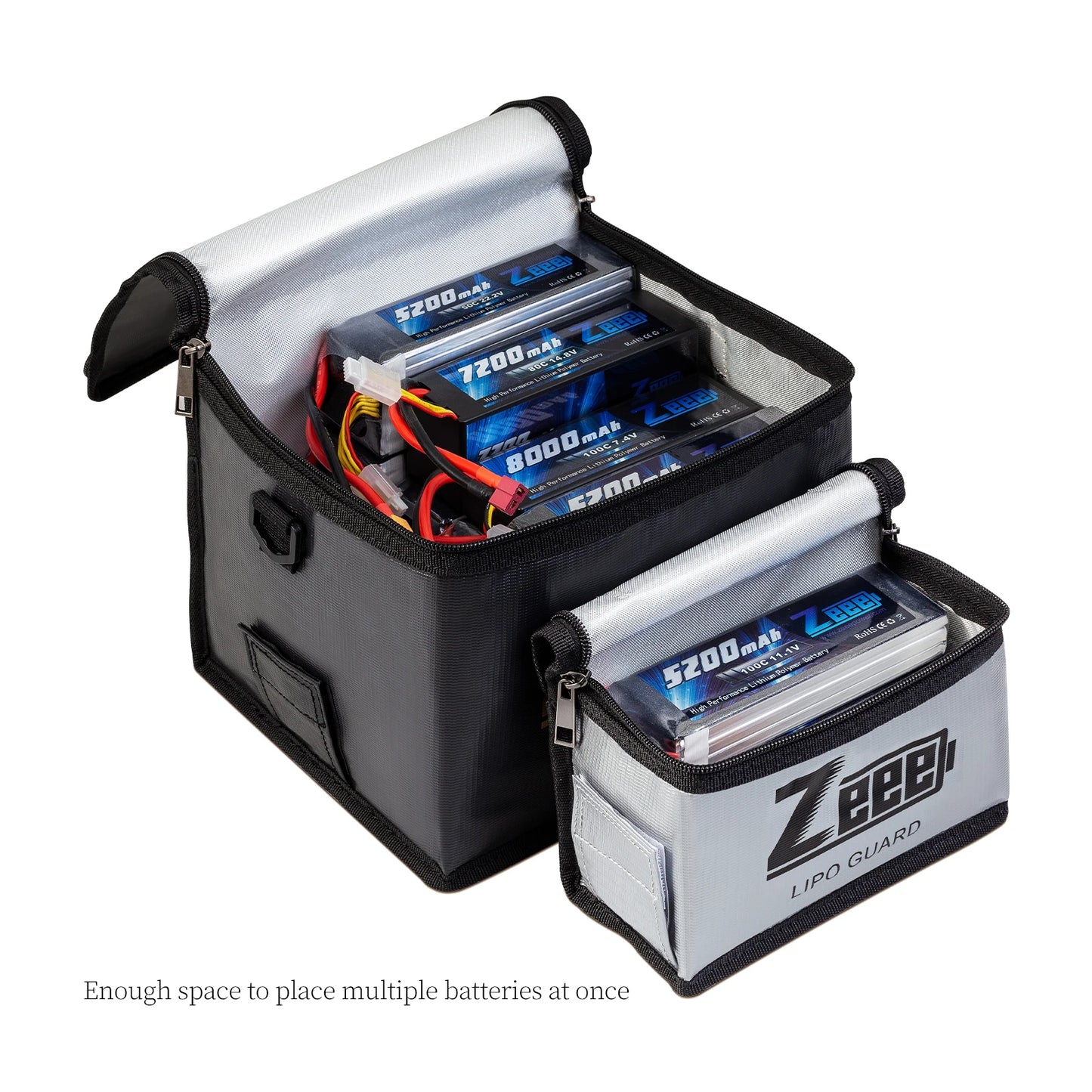 2 Size Zeee Lipo Bag Fireproof Explosionproof Portable RC Car Lipo Battery Storage Safety Bag Specialized Fire Guard Accessories