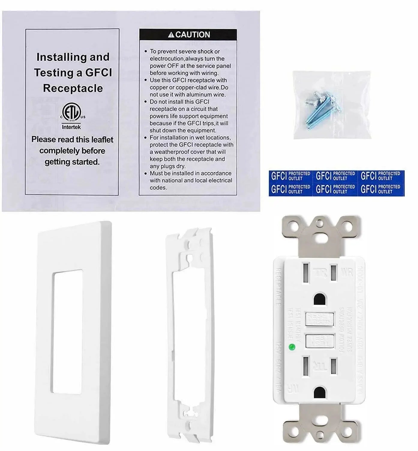 GFCI Outlet 15Amp Weather-Resistant with LED
gfci outlet