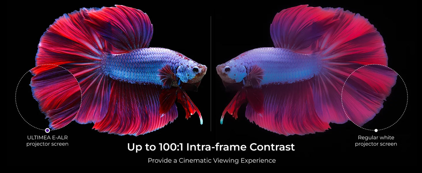 ULTIMEA EALR Projector Screen With Stand 4K HD 2.0 Gain