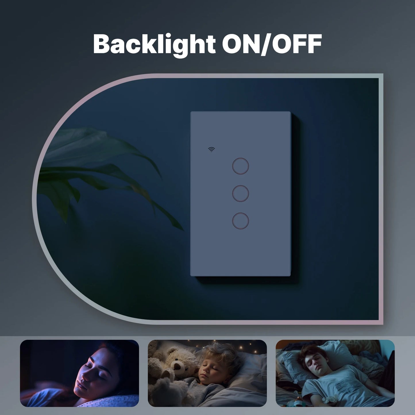 Tuya WiFi Smart Light Switch Touch Control Alexa Google