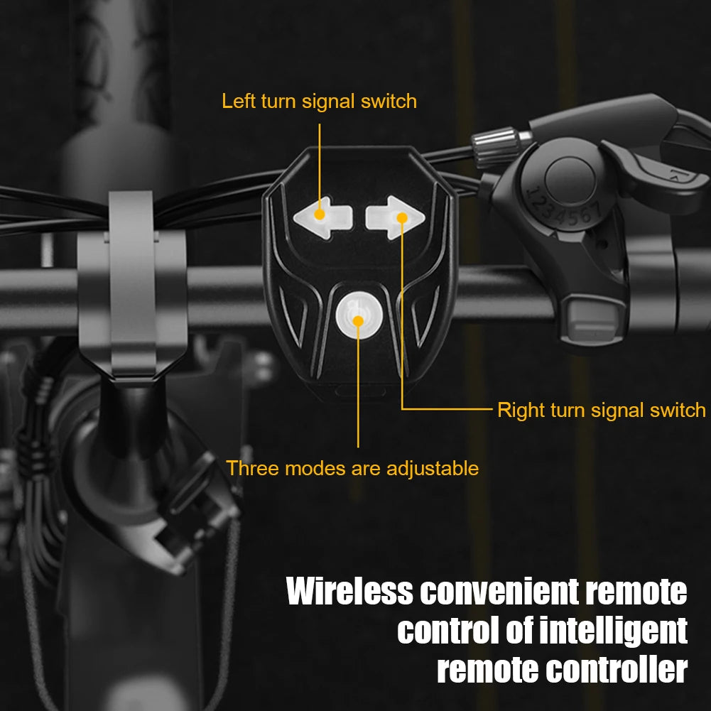 LED Bicycle Lamp Rear Signal LED Lamp Wireless USB Rechargeable MTB