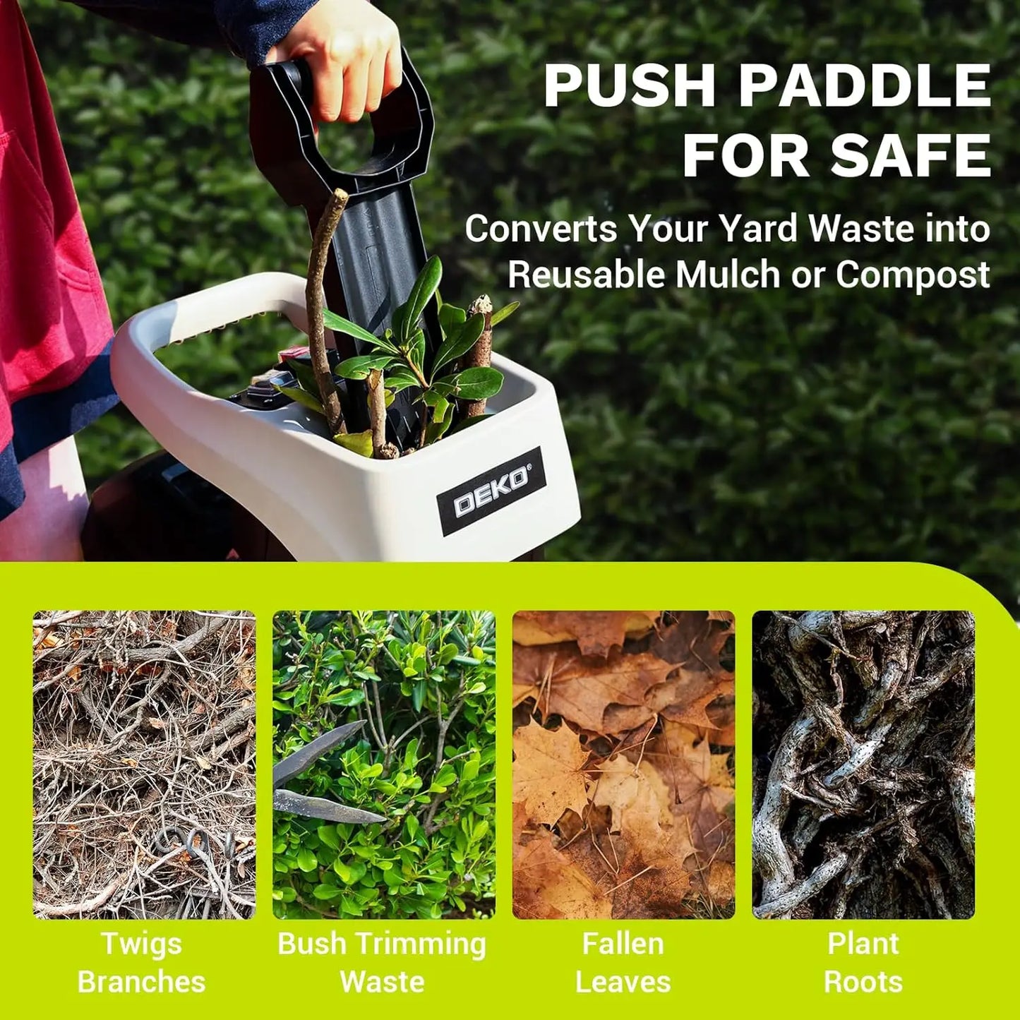 15Amp Electric Wood Chipper Shredder
