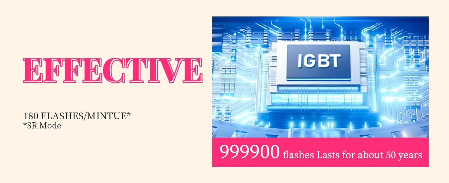 990000 Flashes Laser Hair Removal IPL for Women and Men Body Bikini Face
