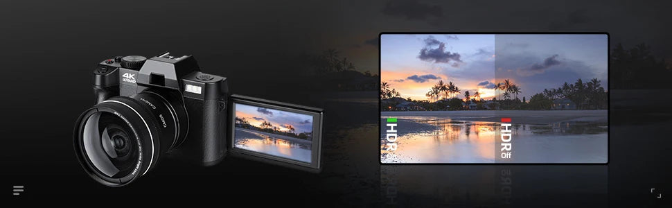 NBD 48MP Digital Camera with 4K Video 3.0 Inch Flip Screen and 16X Digital Zoom