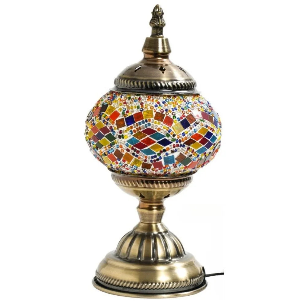 Bohemian Turkish Mosaic Table Lamp Vintage Night Light