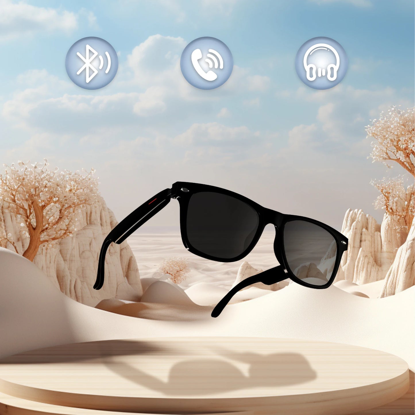 Blackview Bluetooth Smart Glasses with Speaker Mic IPX4 UV Protection