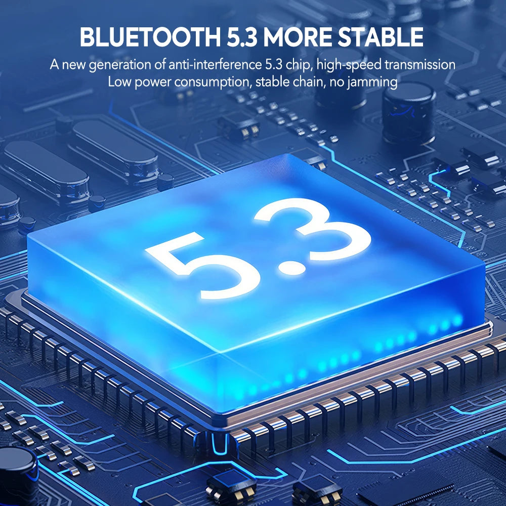 Mpow Q63 Bluetooth 5.3 Earphones Sports Wireless In-Ear IPX7 Waterproof HiFi Stereo Gaming Earbuds