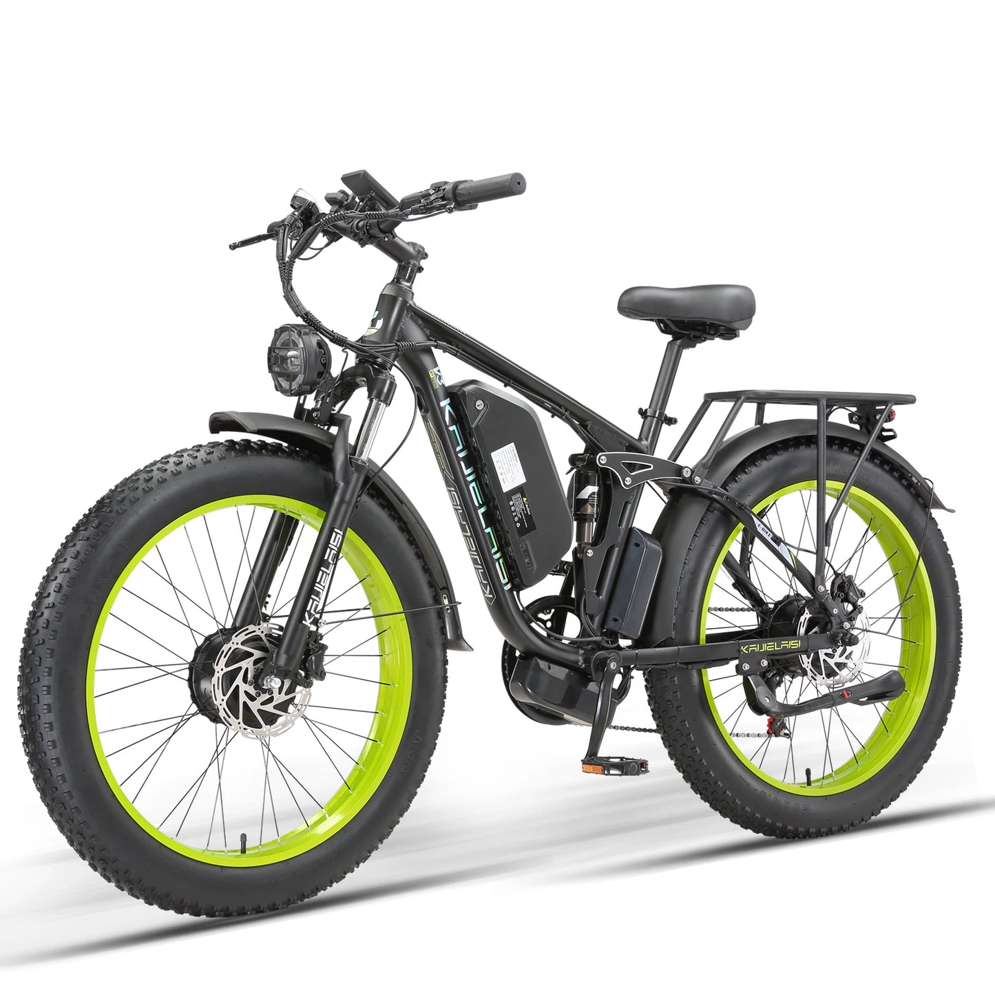 Adult Off-Road E-Bike 3000W Dual Motor 52V 26AH Battery Hydraulic Brake 24x4.0 Inch Fat Tire
