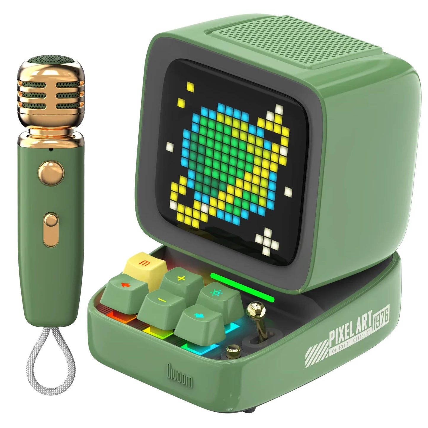 Divoom Ditoo-Pro portable bluetooth speaker pixel art retro gaming room alarm clock