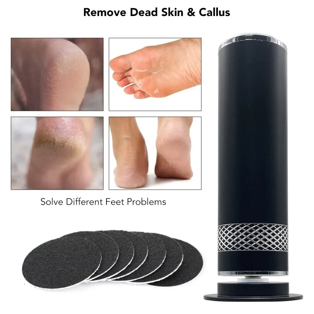 Electric Callus Remover with Speed Control and 60 Sandpaper Disks for Dead Skin