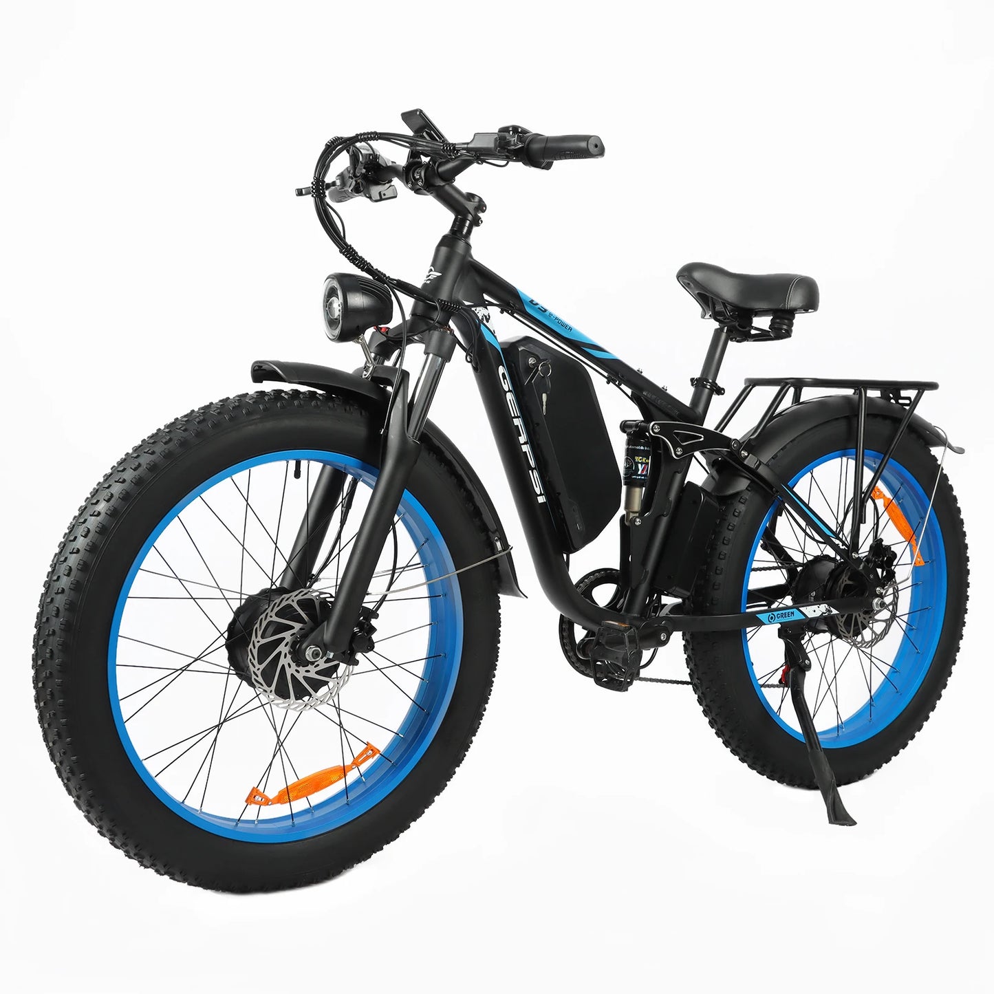 3000W Electric Mountain Bike with Dual Motor 48V 25Ah Lithium Battery Hydraulic Brakes