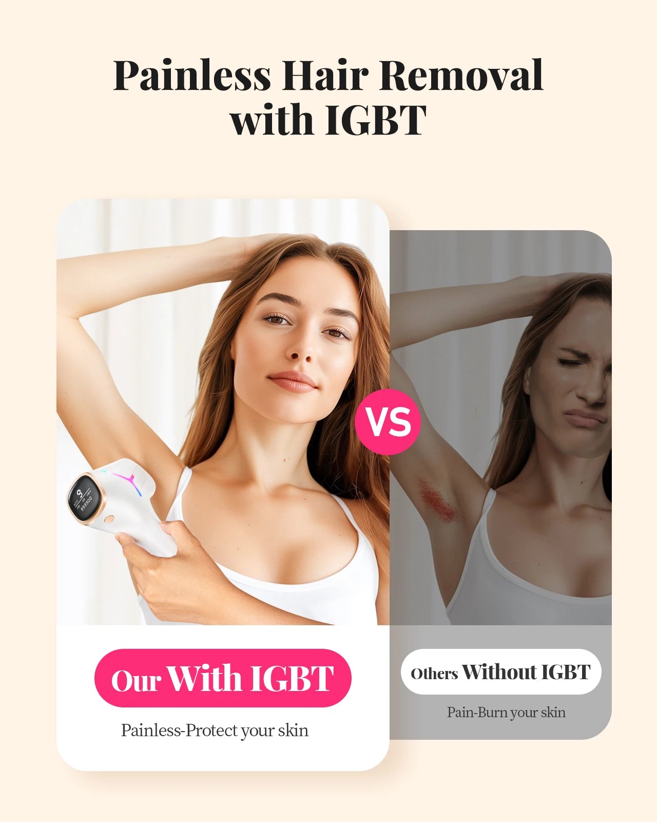 990000 Flashes Laser Hair Removal IPL for Women and Men Body Bikini Face