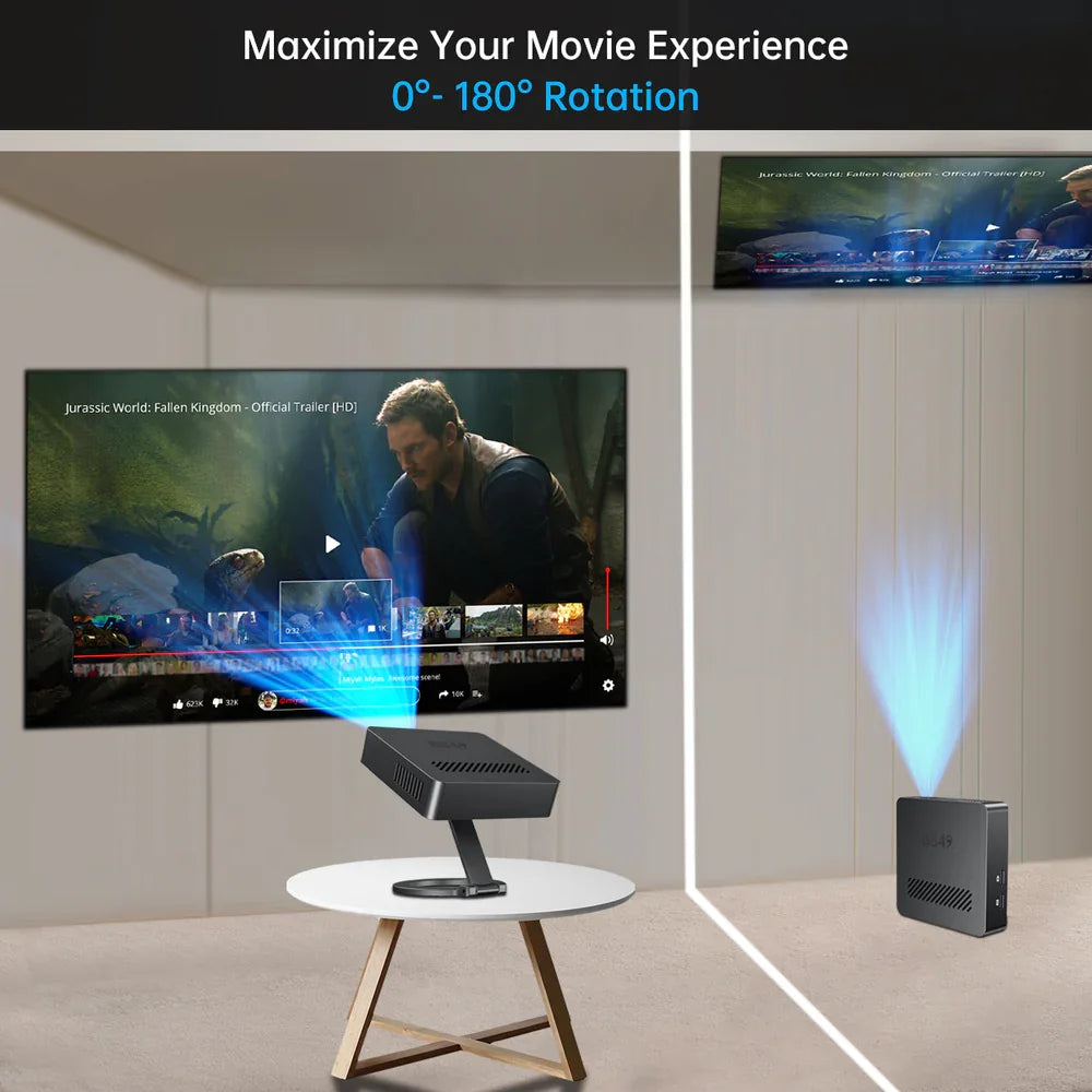 8849 Mars Mini Projector HD 1080P Auto Focus Outdoor Beamer