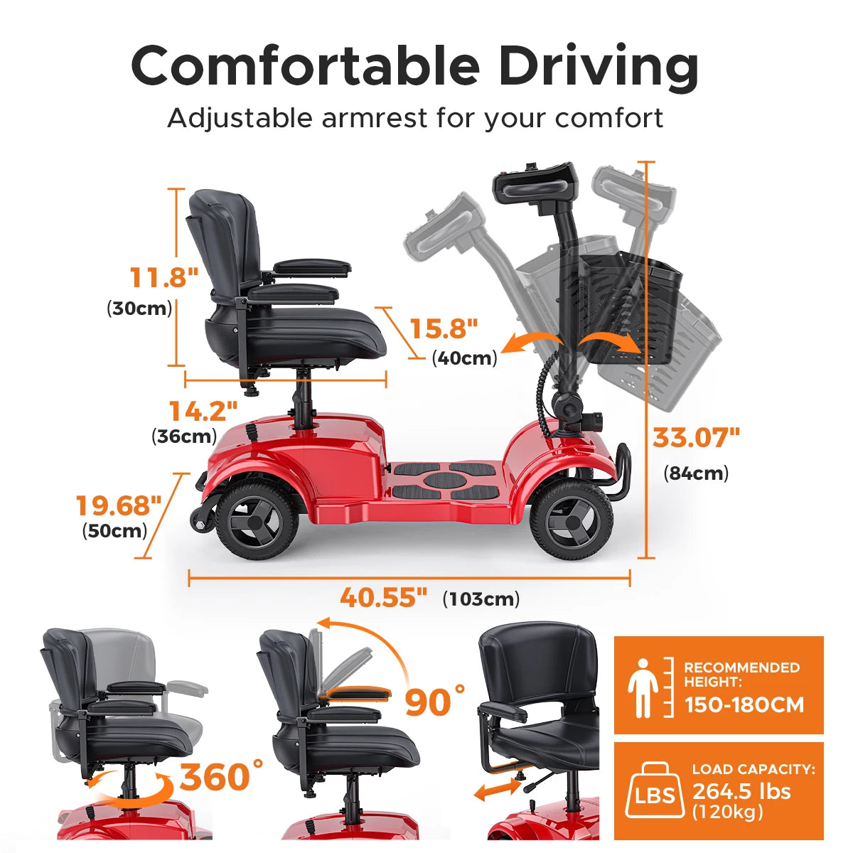 ENGWE Four Wheel Electric Scooter 250W 24V 12AH 15 Mile Range