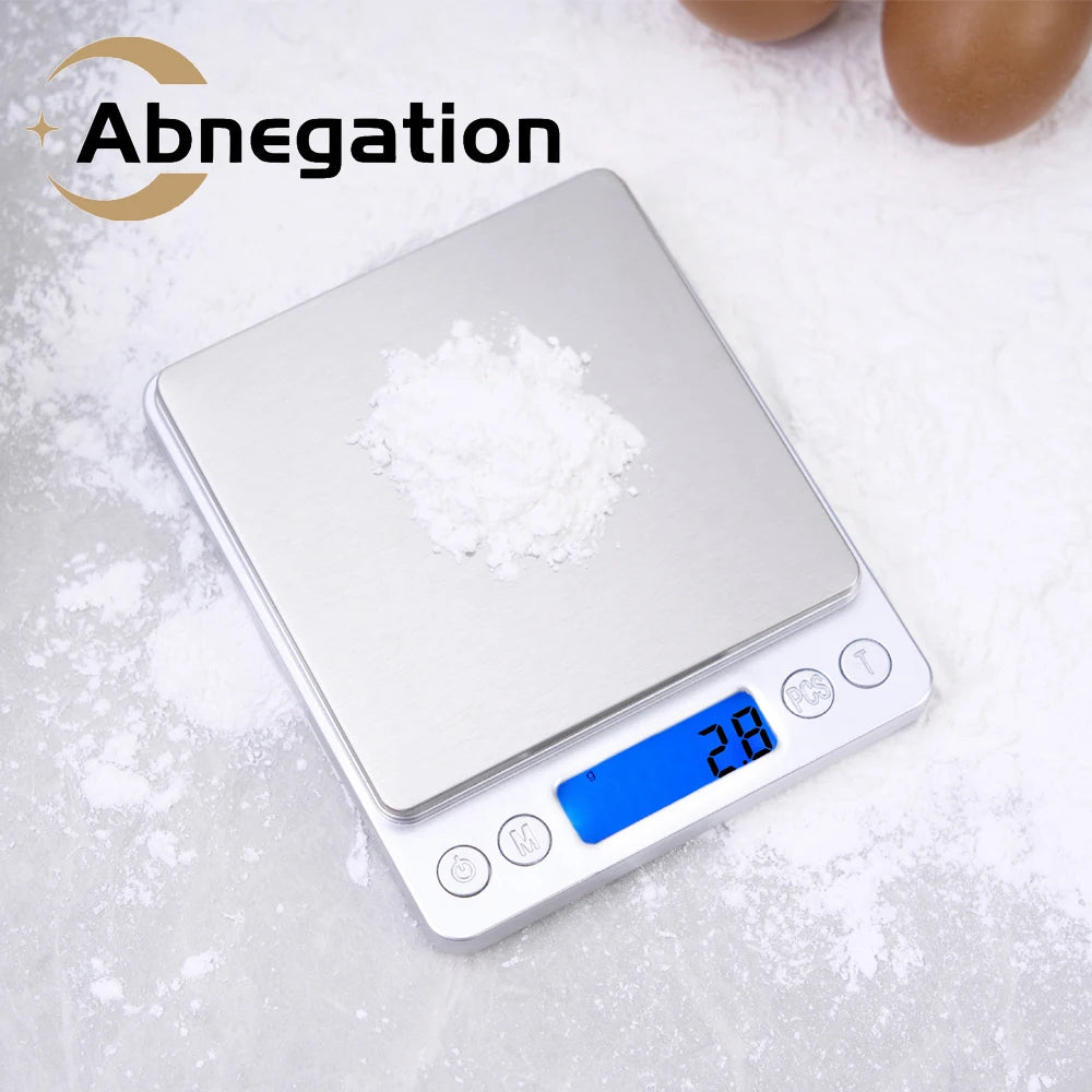 Digital Kitchen Scale 3000g/0.1g with LCD Display Tare Function for Food and Jewelry