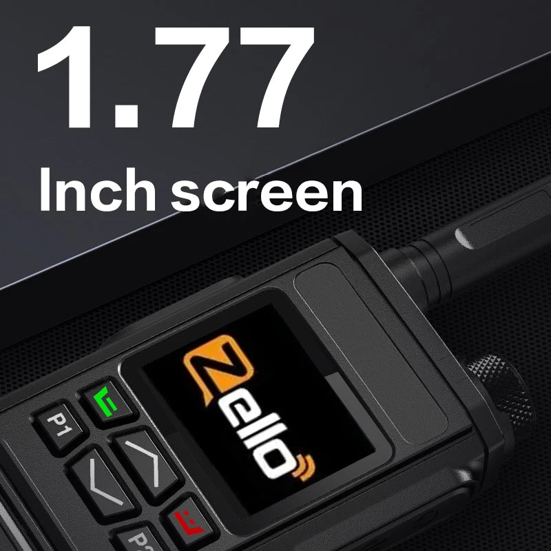 Zello 4G LTE WiFi POC Walkie Talkie with Bluetooth Long Battery Fast Charging