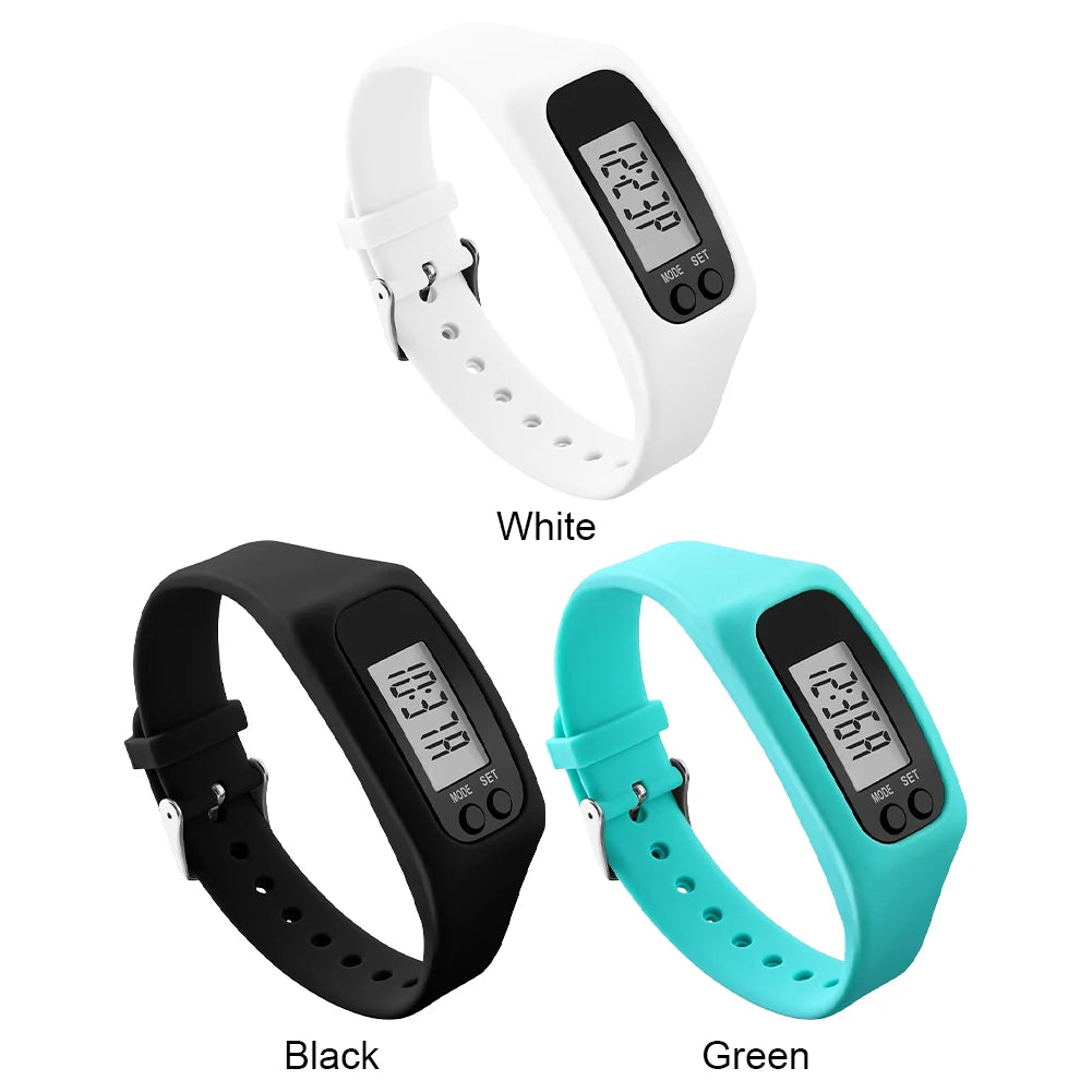 LED Pedometer Bracelet Calorie Counter Fitness Watch