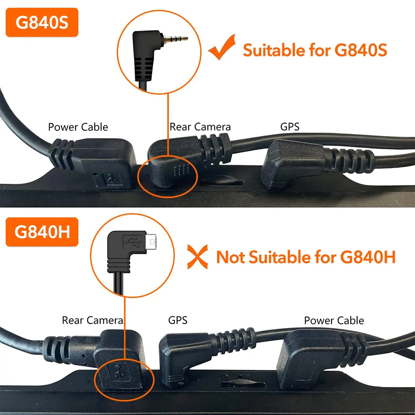WOLFBOX USB-C Hardwire Kit for G840S/G930/G850/G900 Dash Cams
