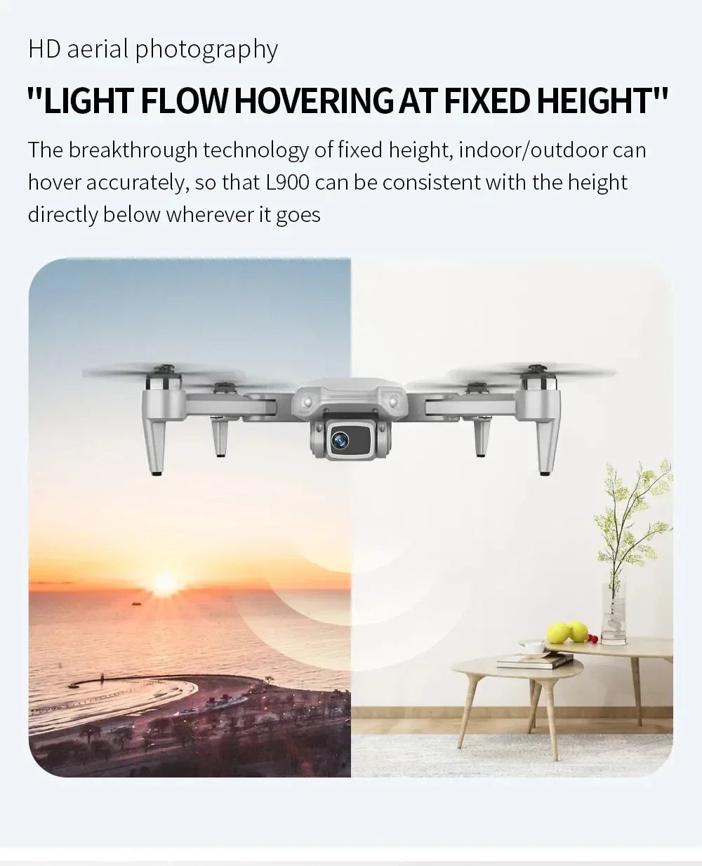 L900 Pro 4K GPS Drone Dual Camera 5G Brushless Foldable Quadcopter 1.2KM Range