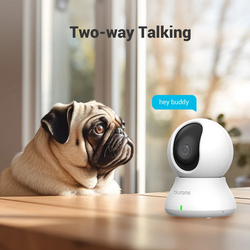 Blurams Baby Monitor 2K HD Security Camera with Motion Detection Two Way Audio and Night Vision