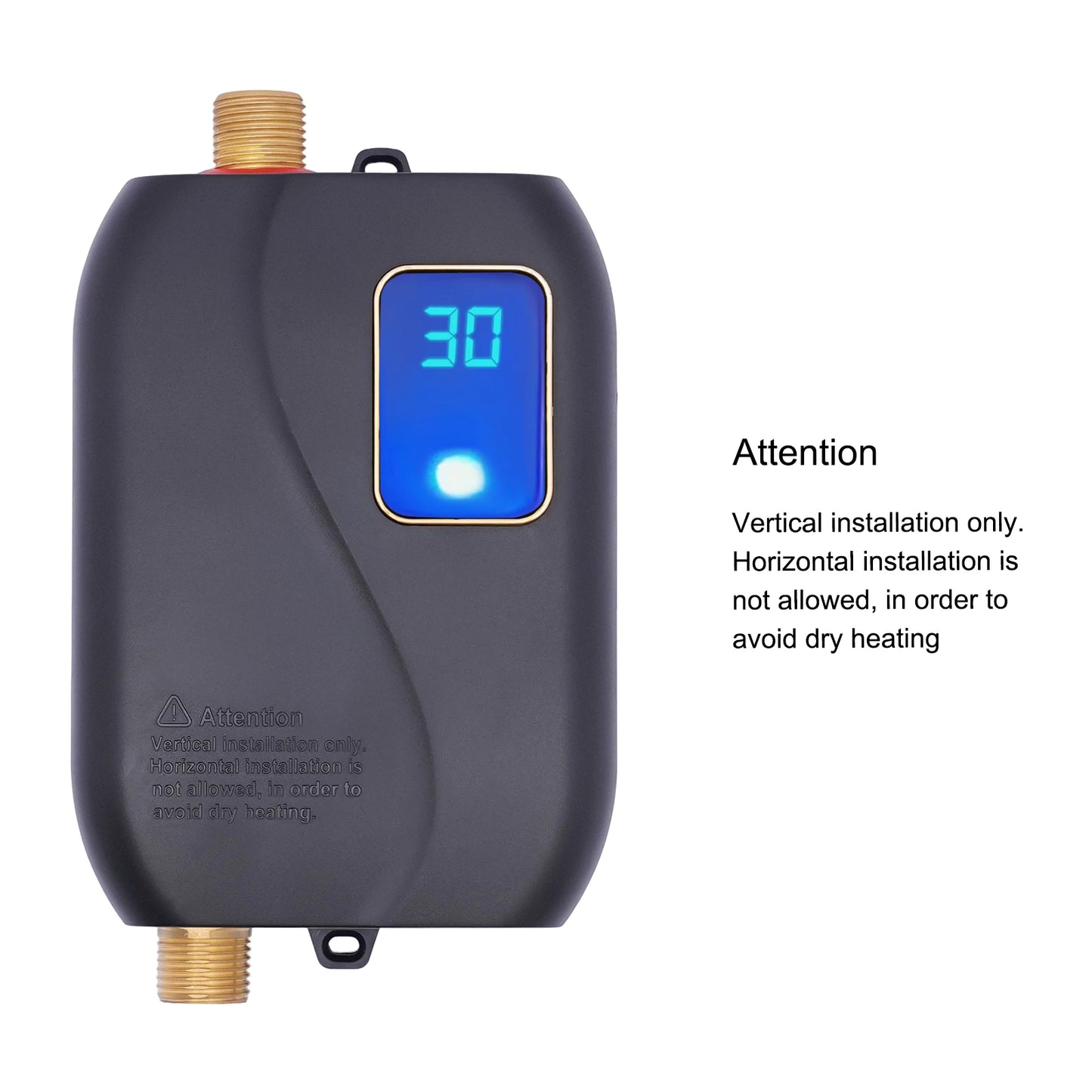 3000W Instant Electric Water Heater LED Display Adjustable