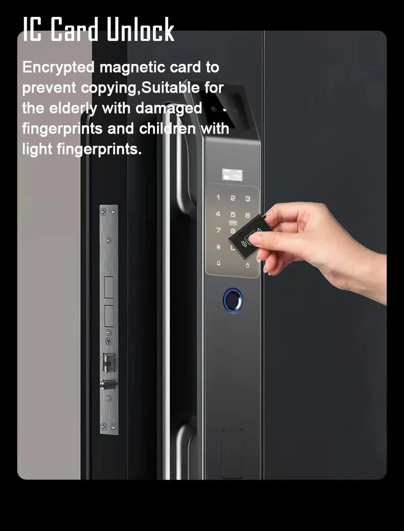 3D Face Recognition Digital Door Lock with Camera Fingerprint and Keyless Entry