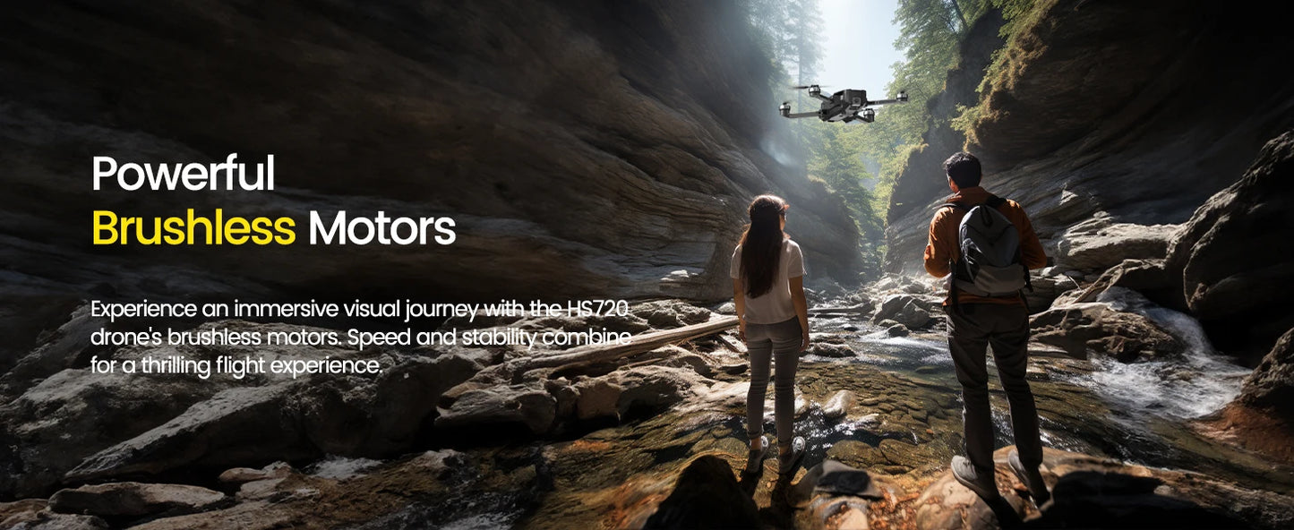 HolyStone HS720 GPS Drone 4K UHD 52min Foldable Brushless Auto Return Follow Me C0
