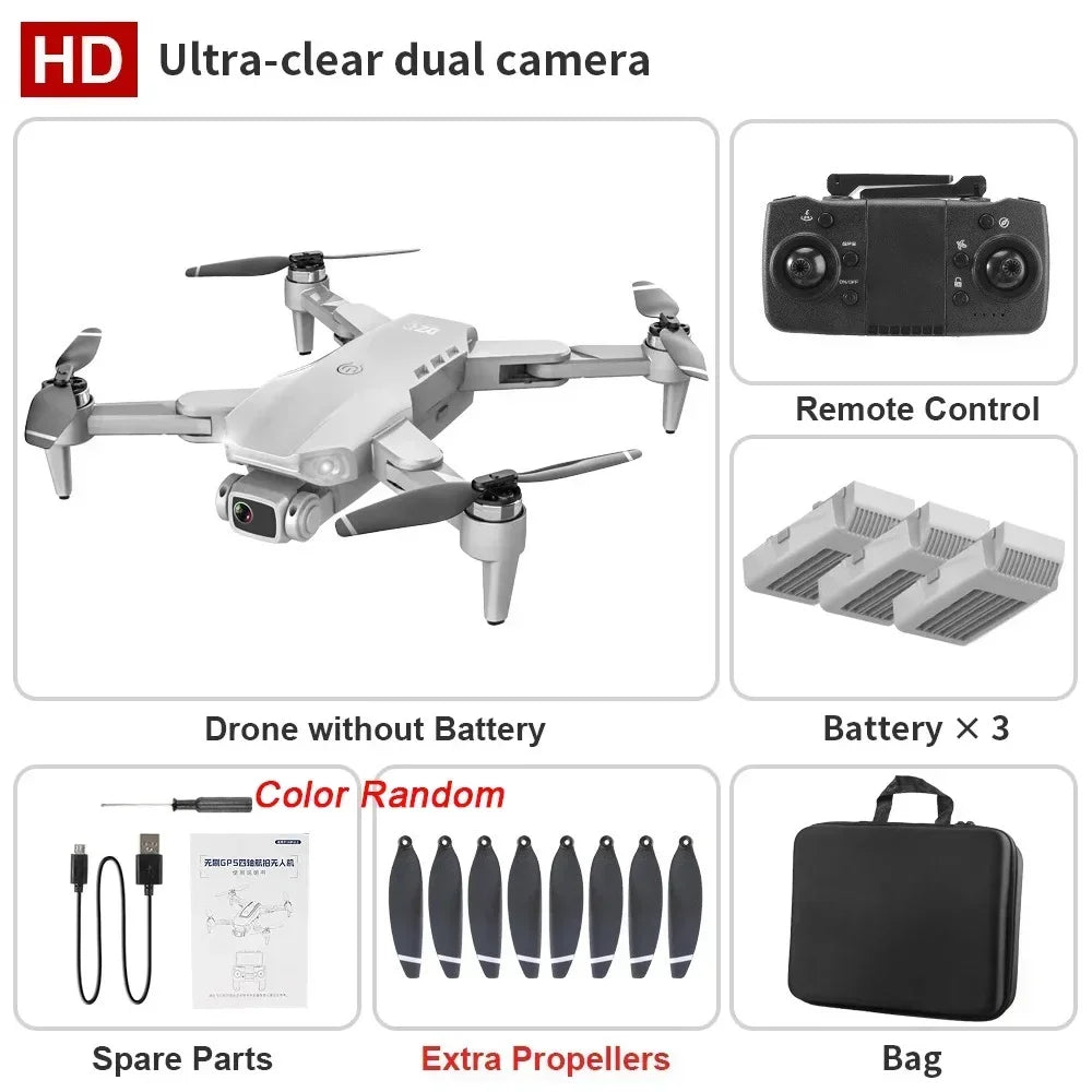 L900 Pro 4K GPS Drone Dual Camera 5G Brushless Foldable Quadcopter 1.2KM Range