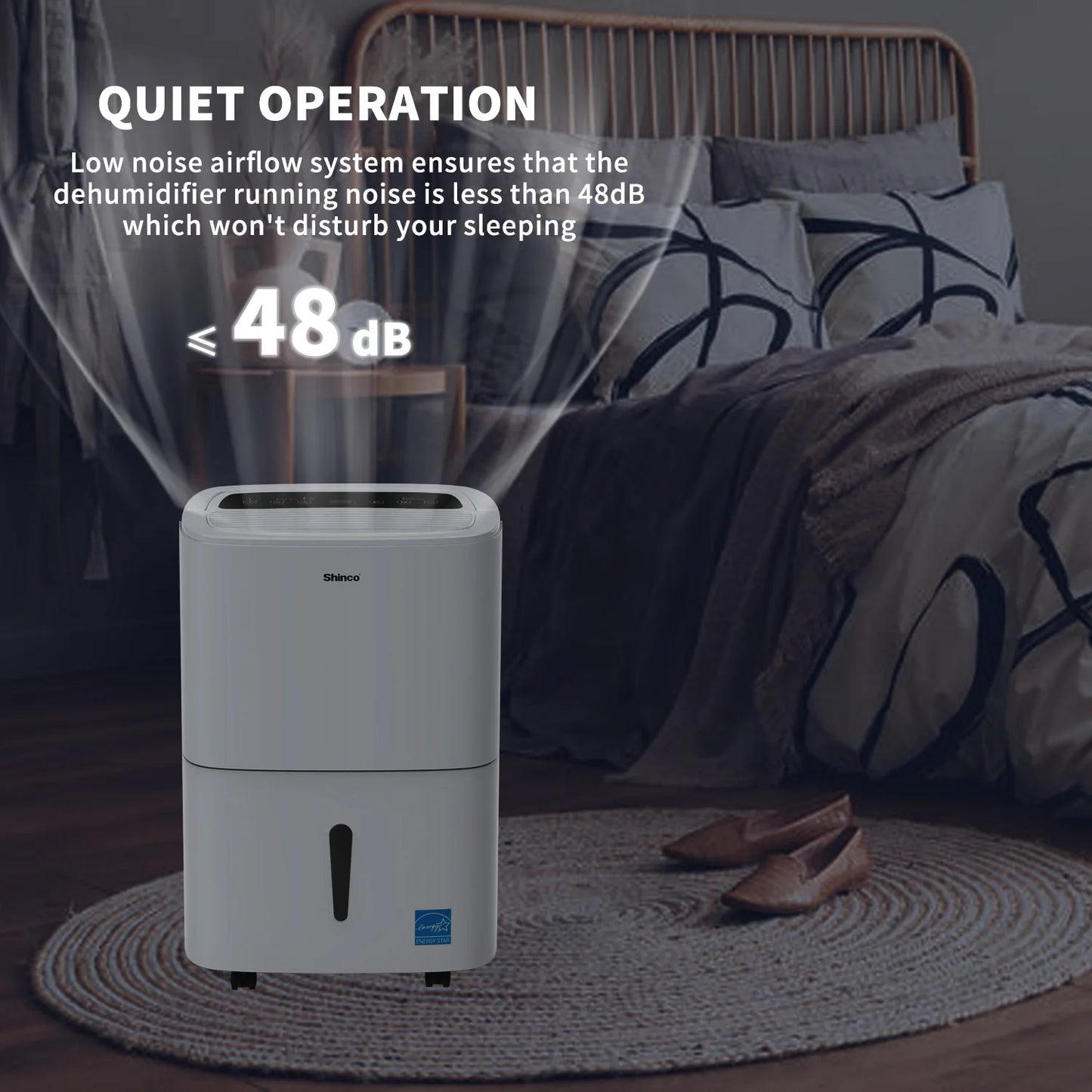 Shinco 150 Pint WiFi Dehumidifier with Pump