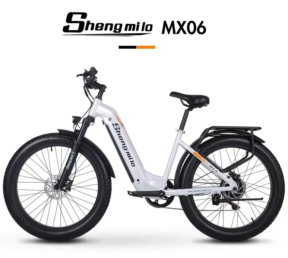Shengmilo MX06 Electric Bike 1000W Motor 48V 17.5Ah Lithium Battery 26 Inch for Adult City Commuting