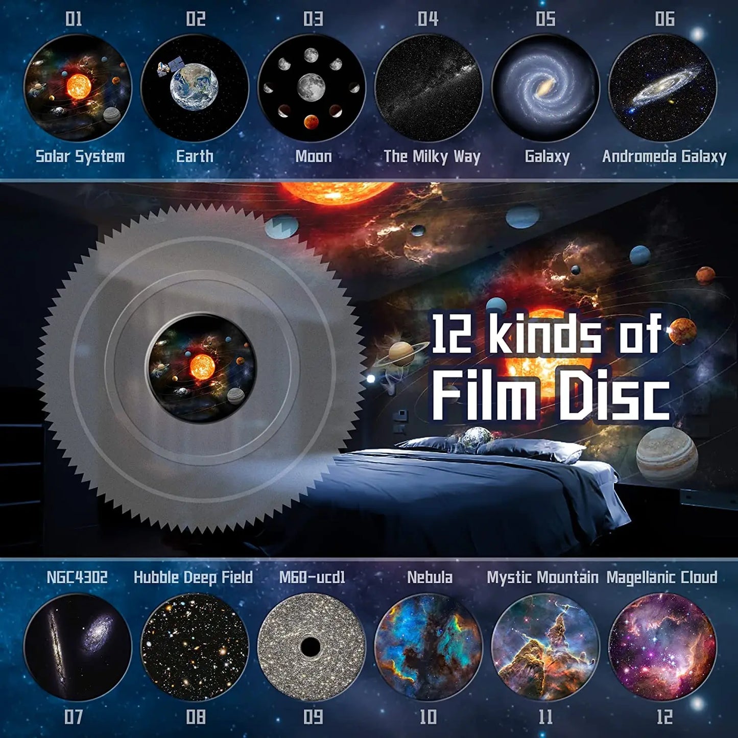 Galaxy Star Projector Night Light