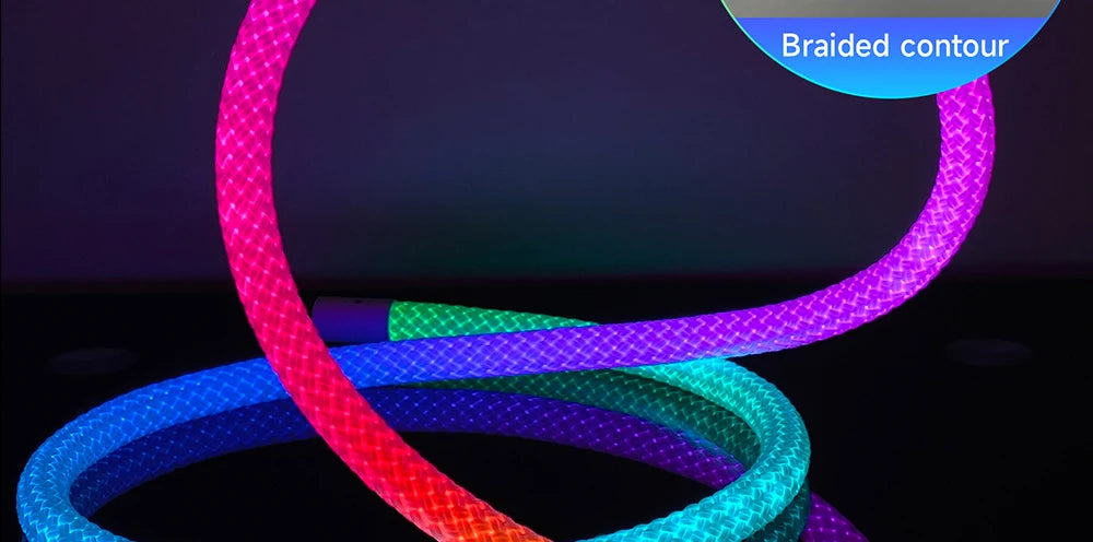 RGBIC 5V Silicone Neon LED Strip Waterproof 360 Glow