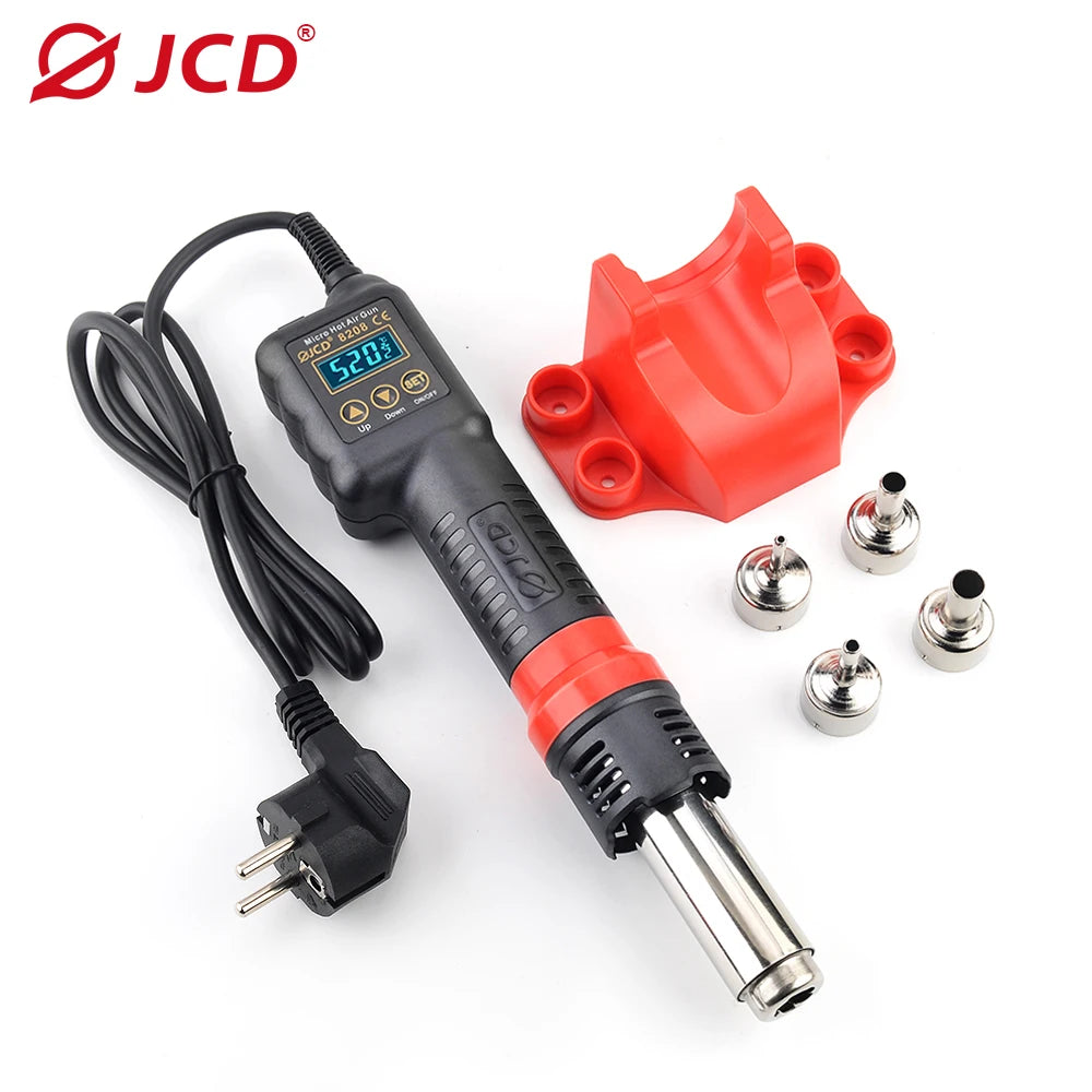 JCD 750W Micro Heat Gun Rework Soldering Station LCD Digital Hot Air Tool for BGA SMD