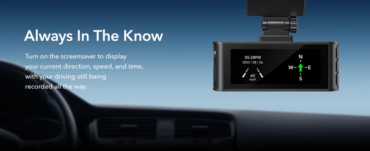 REDTIGER 4K Dash Cam Front and Rear with WiFi, GPS, and 24H Parking Mode