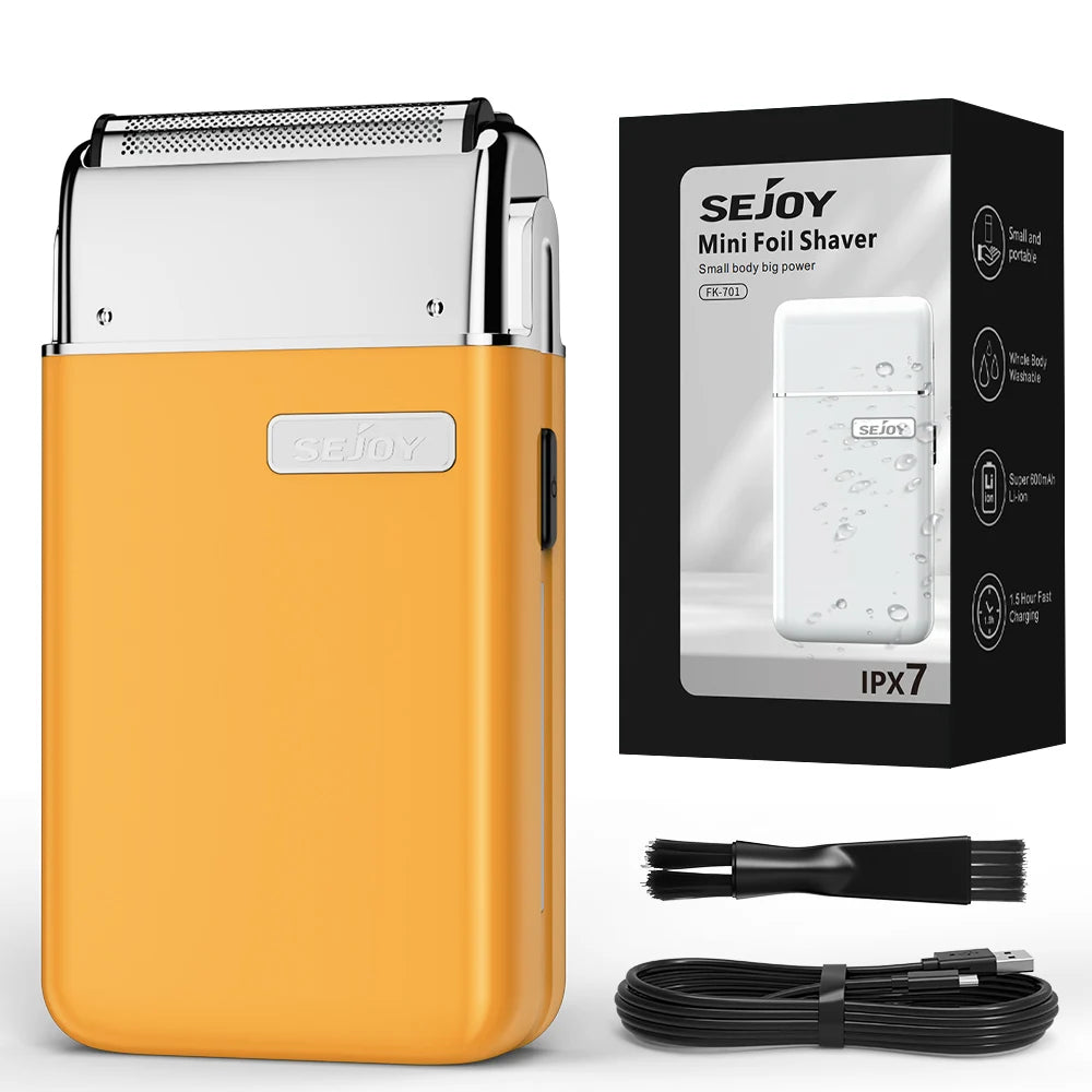 Sejoy Rechargeable Foil Electric Razor for Men Dual Blade