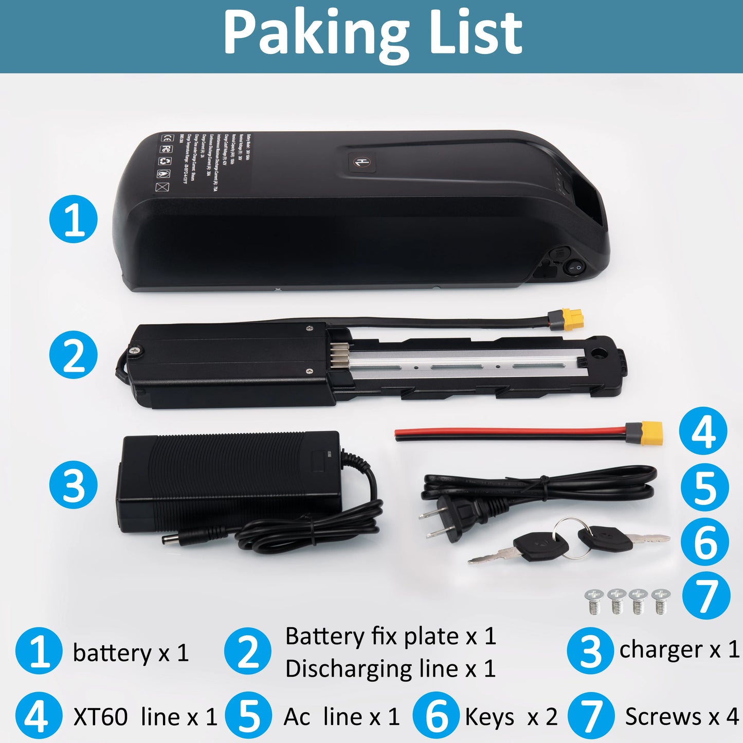 Battery Hailong Case USB 36V 10Ah Lithium Ion 18650 Motor Bike Conversion Kit Bafang Electric Bicycle XT60