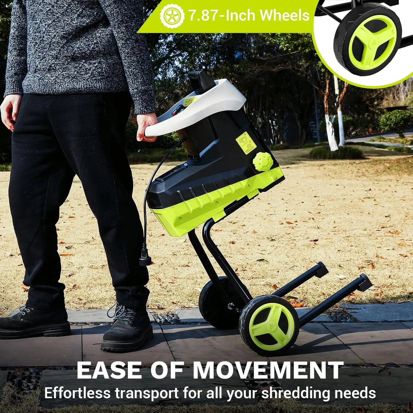 15Amp Electric Wood Chipper Shredder