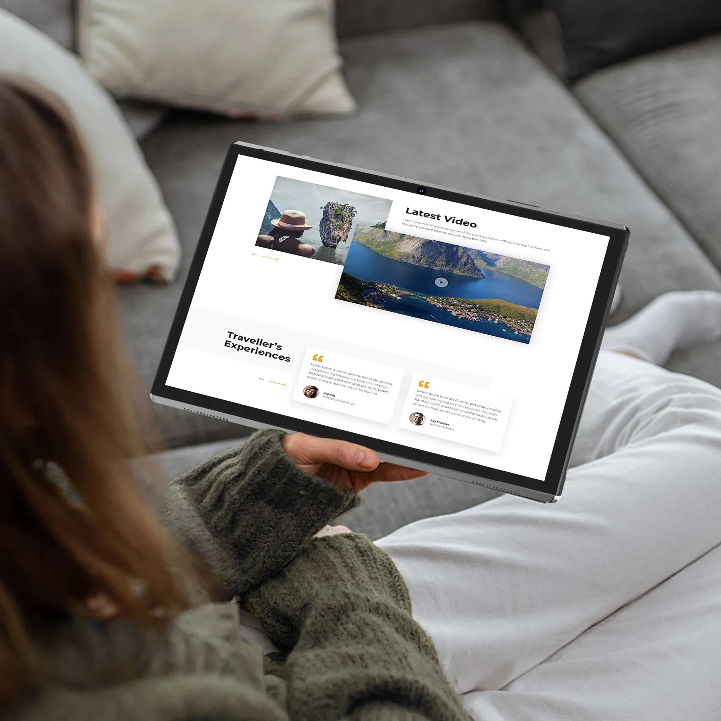 10 Inch Android 14 Tablet with RK3326S Processor, 4GB RAM, 32GB ROM in use.