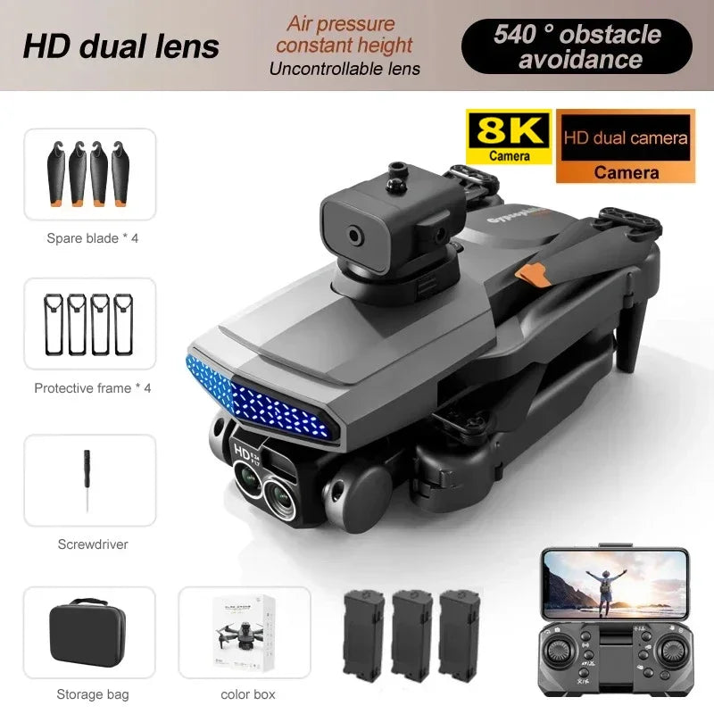 New D6 8K Drone with HD Dual Camera and Obstacle Avoidance