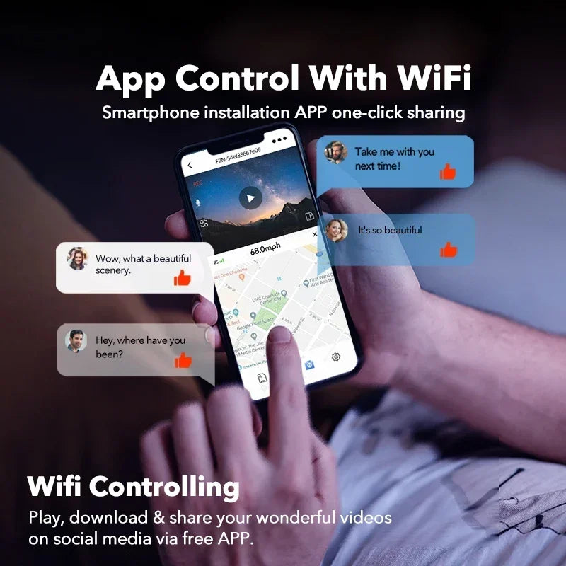 REDTIGER 4K Dash Cam Front and Rear with WiFi, GPS, and 24H Parking Mode