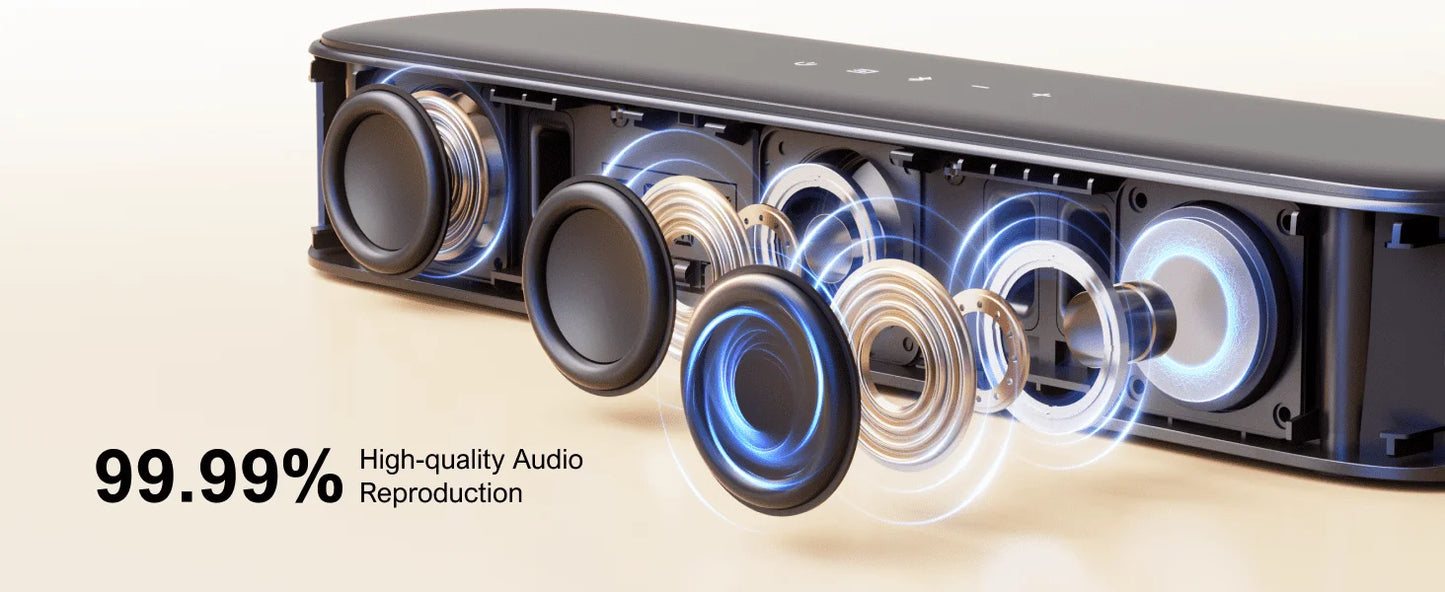 ULTIMEA 5.1 Virtual Surround Soundbar for Smart TV with APP Control