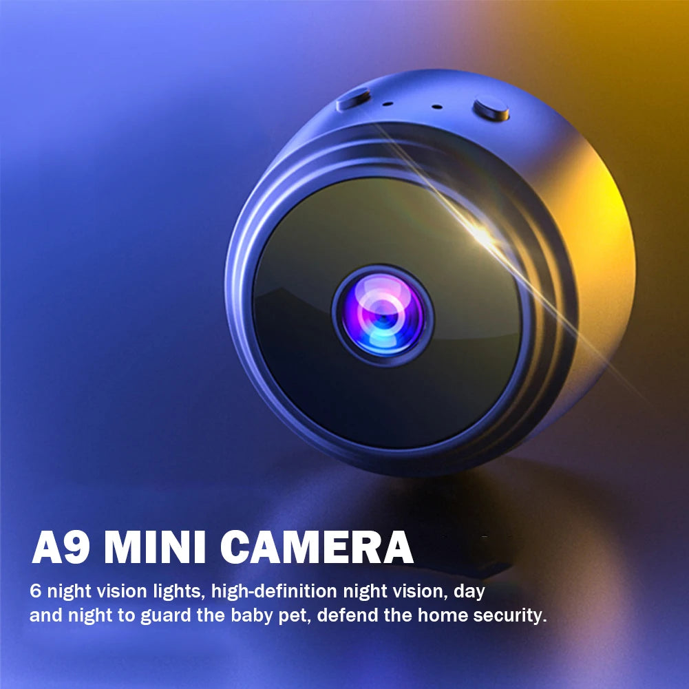 A9 WiFi Mini Camera 1080P Wireless Video and Voice Recorder for Smart Home Security Monitoring