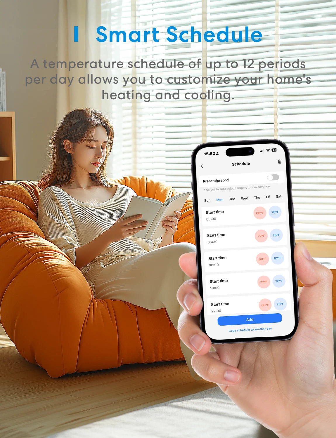 Meross Matter Smart WiFi Thermostat US