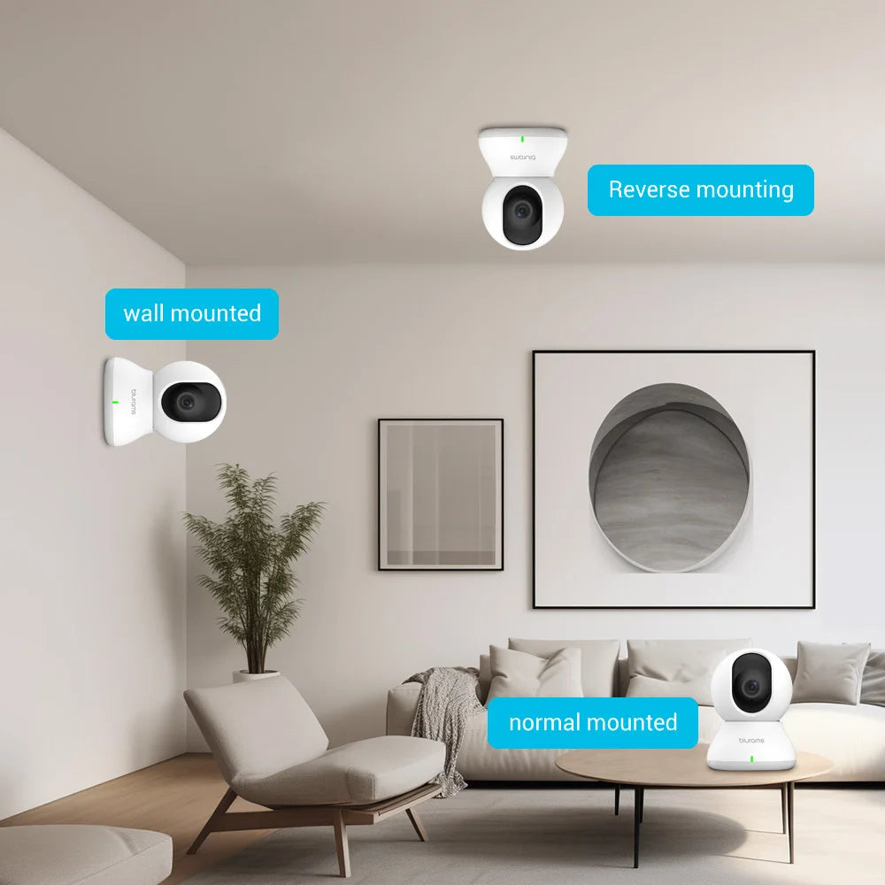 Blurams Baby Monitor 2K HD Security Camera with Motion Detection Two Way Audio and Night Vision